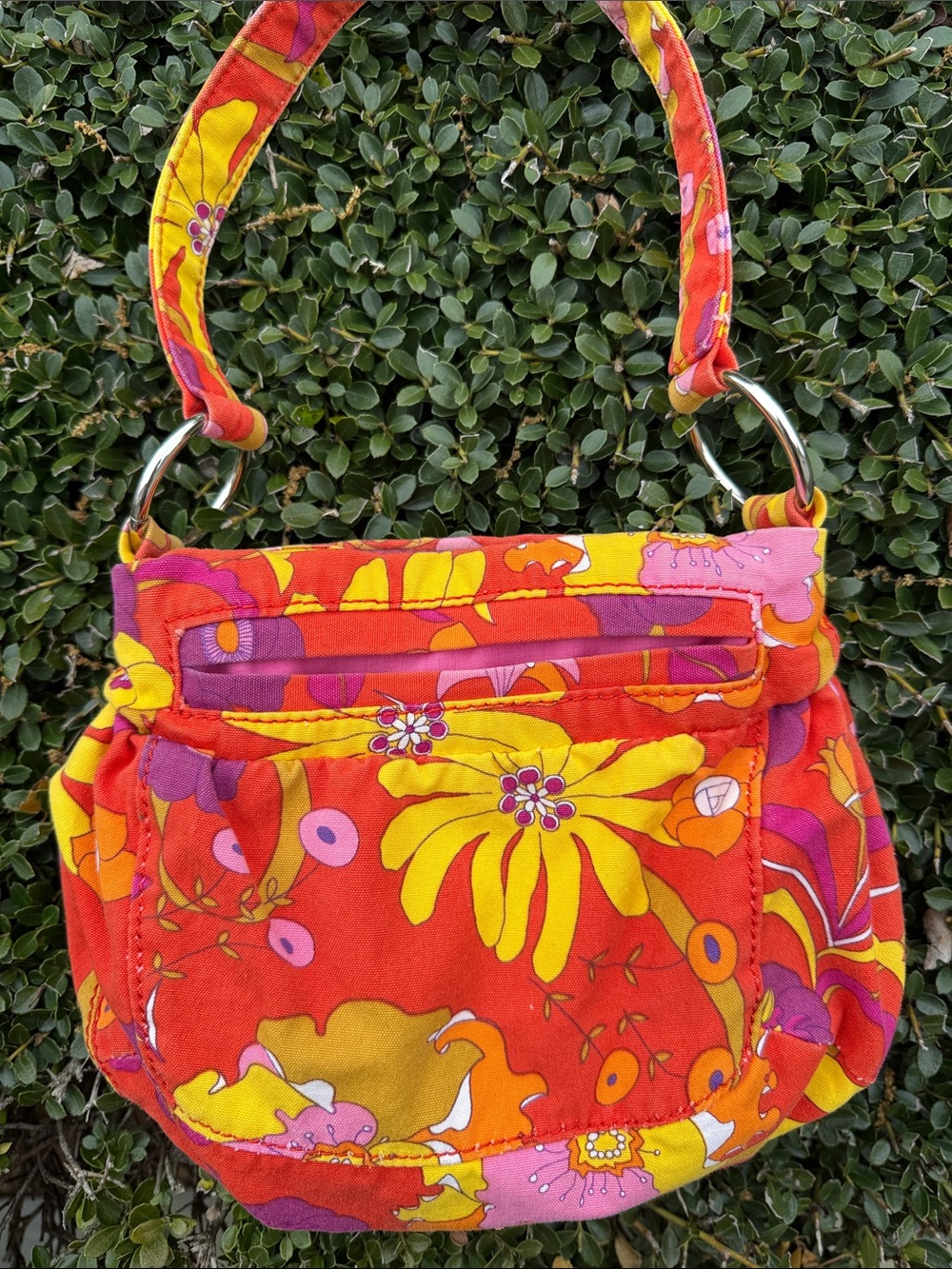 Y2K small handbag purse - pink, yellow, purple and orange
